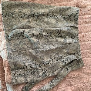 Snake print skirt